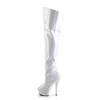 Pleaser - KISS3010 Bottes cuissardes à plateforme - Blanc Product image